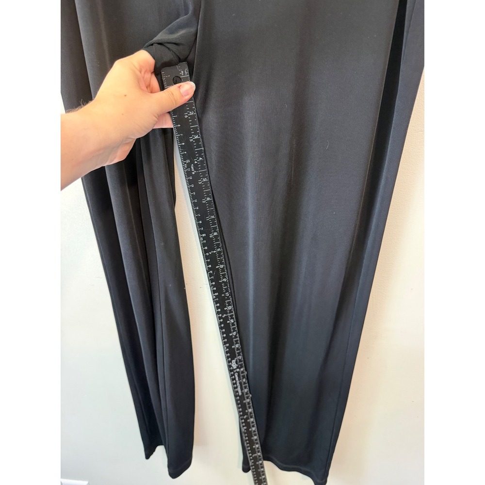 Chicos Easywear Black Pull On Straight Leg Pants Size 2 Regular High Rise 994 - Picture 7 of 8